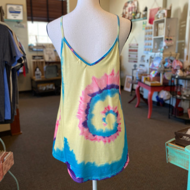 She & Sho Tie-Dyed Tank Top - Size Small