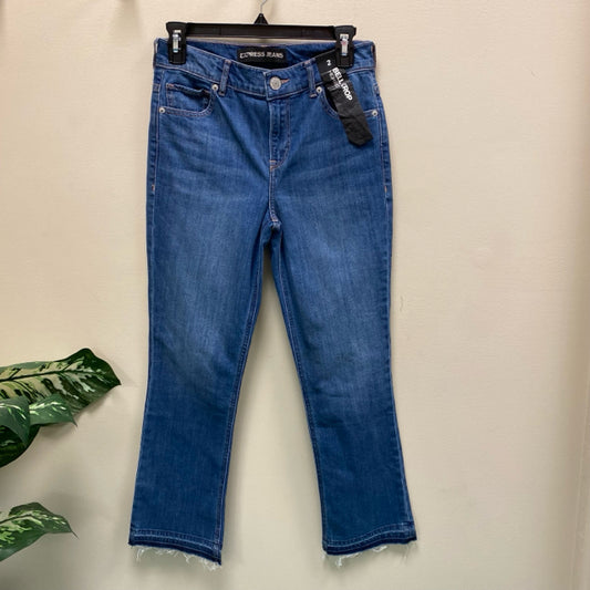 Express High Rise Bell Crop Jeans - Size 2