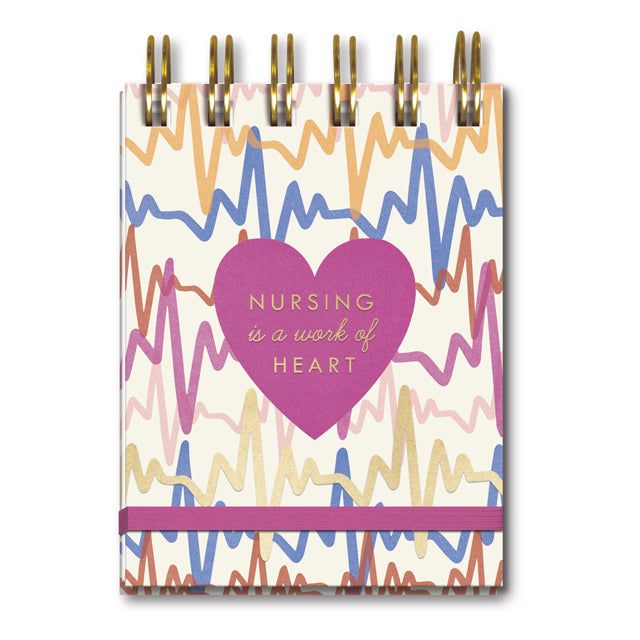 Nursing Is A Work Of Heart Spiral Notepad