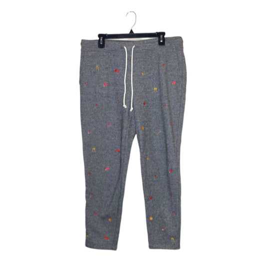 Lou & Grey Emoji Embroidered Jogger Sweatpants - Size Large