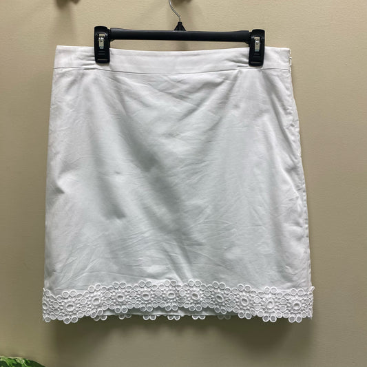 Talbots Embroidered Crochet Trim Pencil Skirt - Size 10