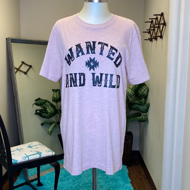 Wanted And Wild Graphic Tee - Size Medium