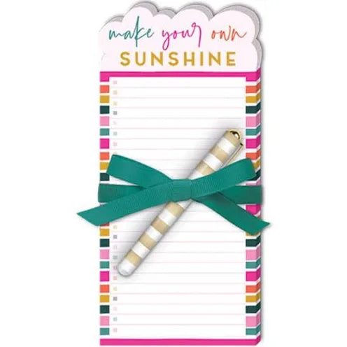 Make Your Own Sunshine Notepad w/Pen