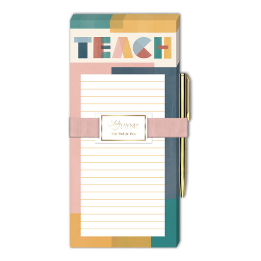 Teach Magnetic List Pad With Pen