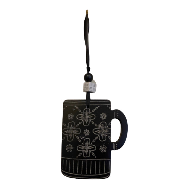 Black & White Hanging Coffee Mug Decor