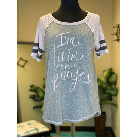 Maurices "I'm Livin' On A Prayer" Top - Size Small