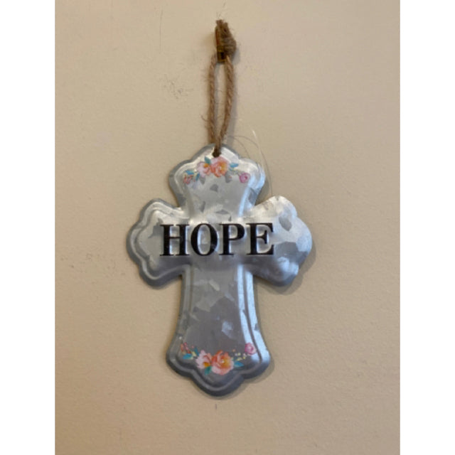 Hope Metal Hanging Cross