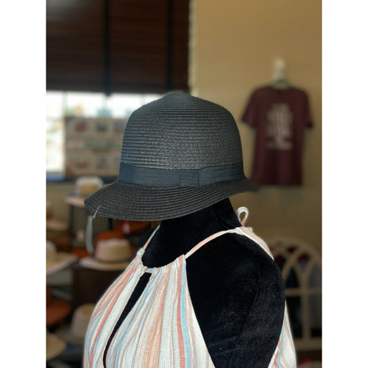 Black Fedora Sun Hat