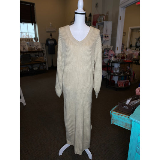 In Loom Sweater Maxi Dress - Size Medium