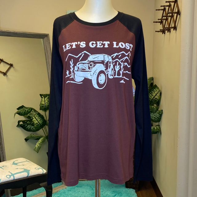 Let's Get Lost Graphic Tee - Size Medium