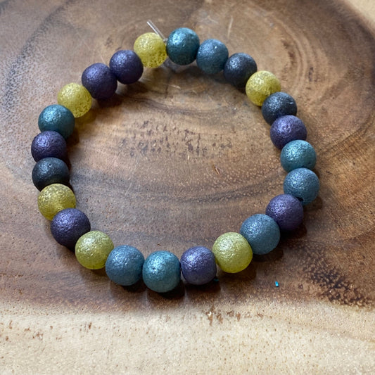 Inga Ann's Beaded Bracelet - Multicolor Sparkle - 8mm
