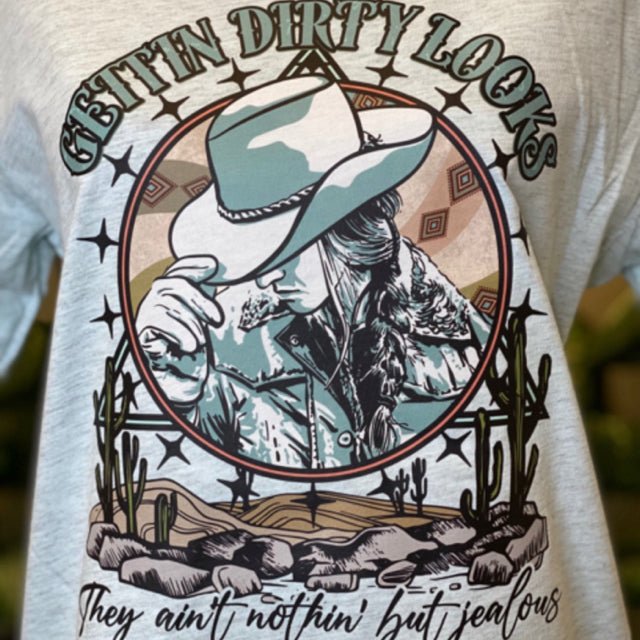 Gettin Dirty Looks Graphic Tee - Size XL