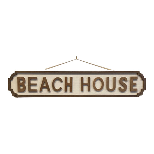 Beach House Sign - 31"X6"