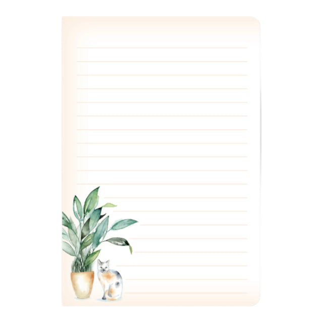 Houseplant Calico Softcover Notebook