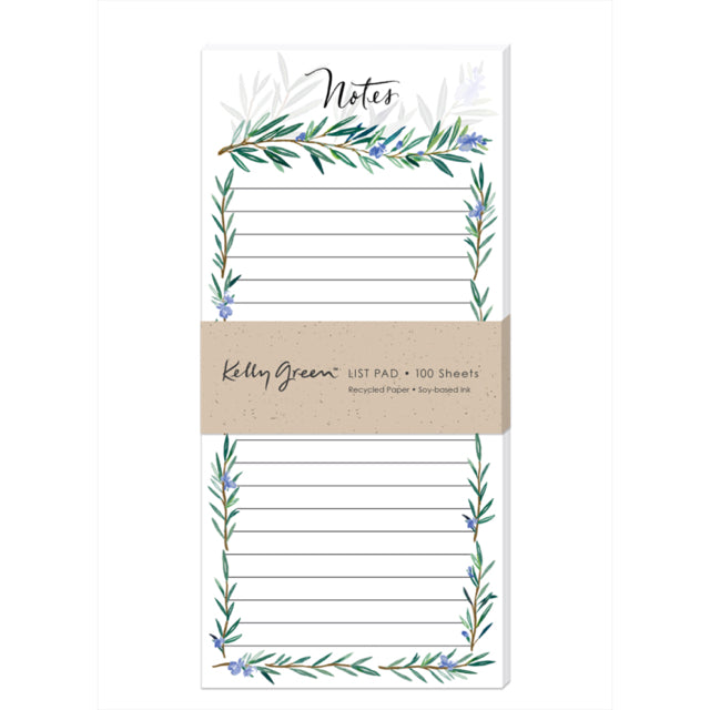 Rosemary Notes Magnetic List Pad
