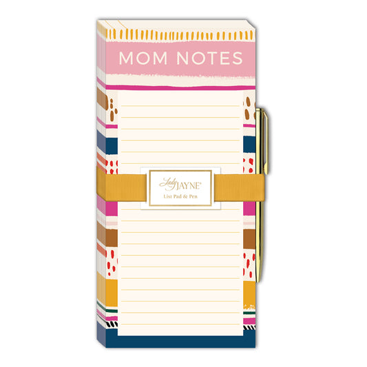 Mom Notes Magnetic List Pad With Pen