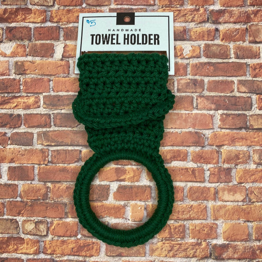 Handmade Towel Holder - Green