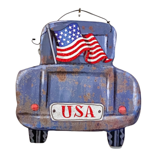 USA Blue Truck Door Hanger
