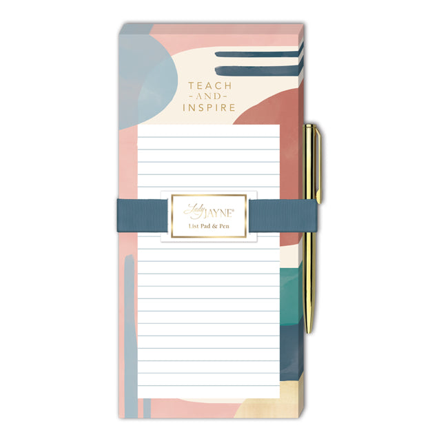 Teach And Inspire Magnetic List Pad With Pen