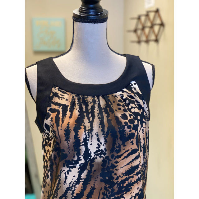 AB Studio Tiger Print Pocket Dress - Size 10