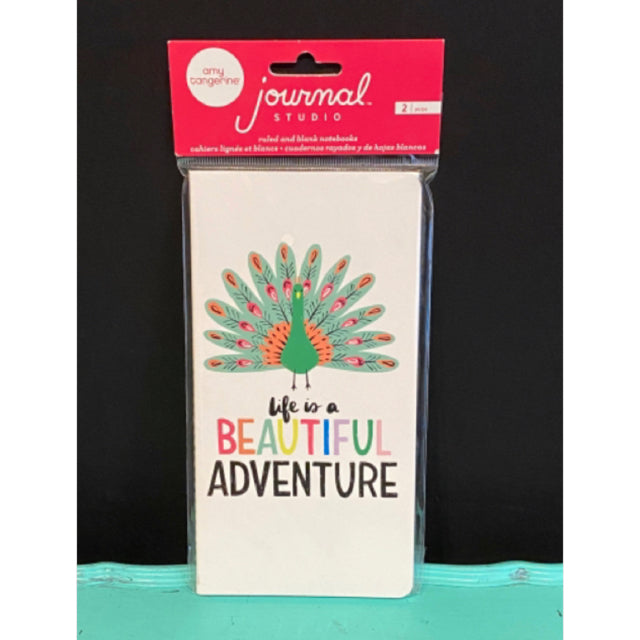 Life Is A Beautiful Adventure Peacock Journal Set of 2
