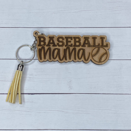 S & L Crafts - Keychain - Baseball Mama