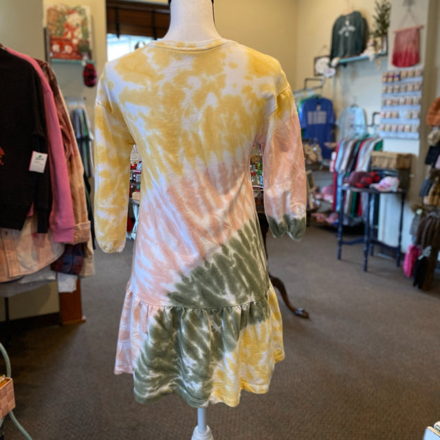 Tie-Dyed Sweatshirt Dress - Size Medium