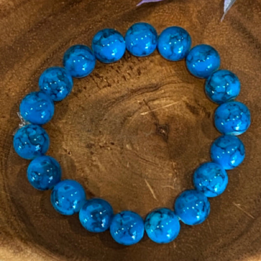 Inga Ann's Marbled Turquoise Bracelet
