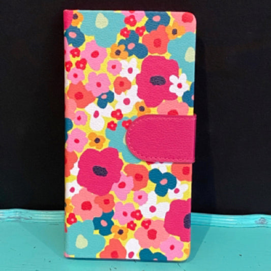 Floral Journal Notepad w/Magnetic Closure