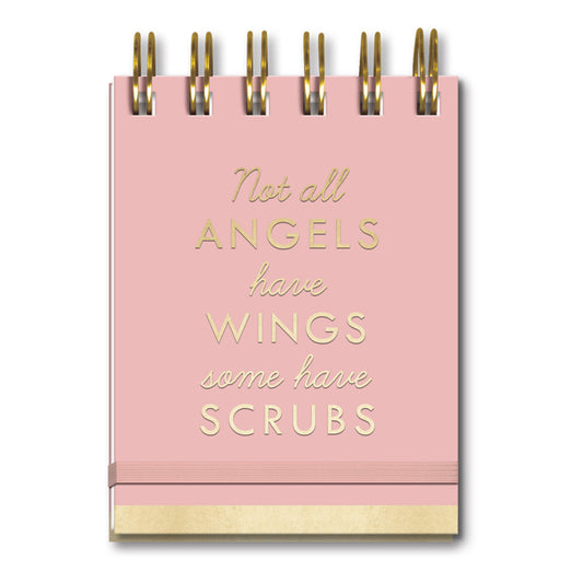 Not All Angels Have Wings Some Have Scrubs Spiral Notepad