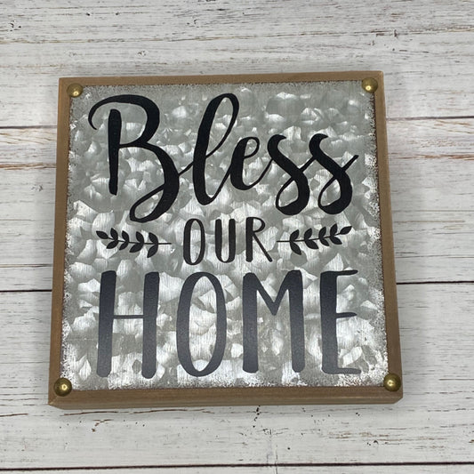 Bless Our Home Box Sign
