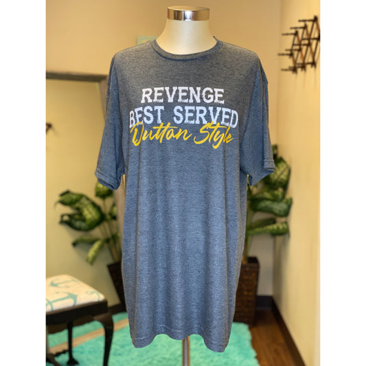 Revenge Best Served Dutton Style Graphic Tee - Size Large