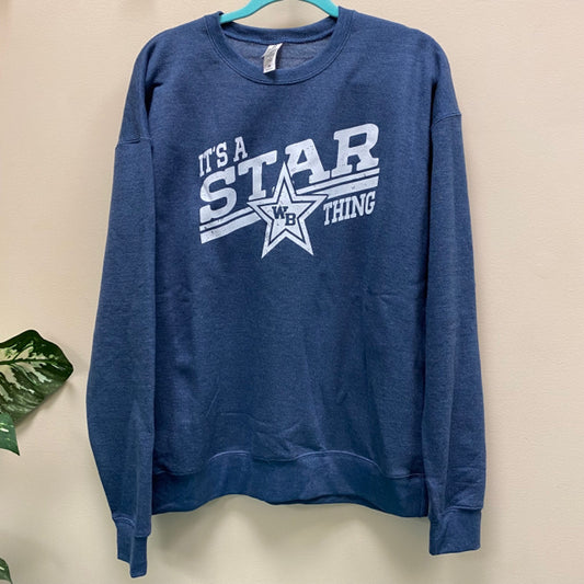 It's A Star Thing Crewneck Sweatshirt - Size Medium